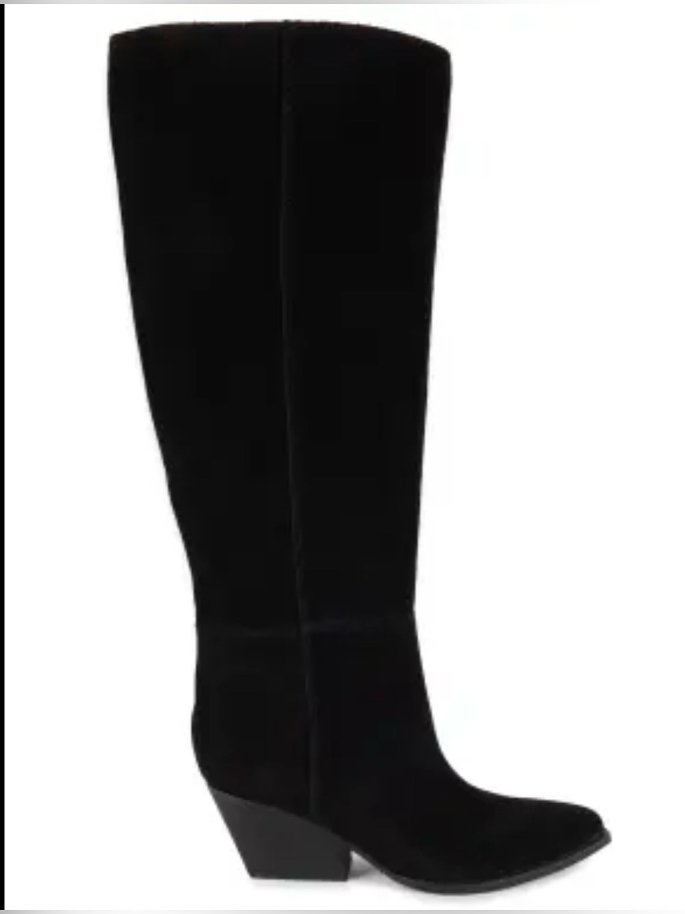 Marc Fisher Black Suede Knee Boot